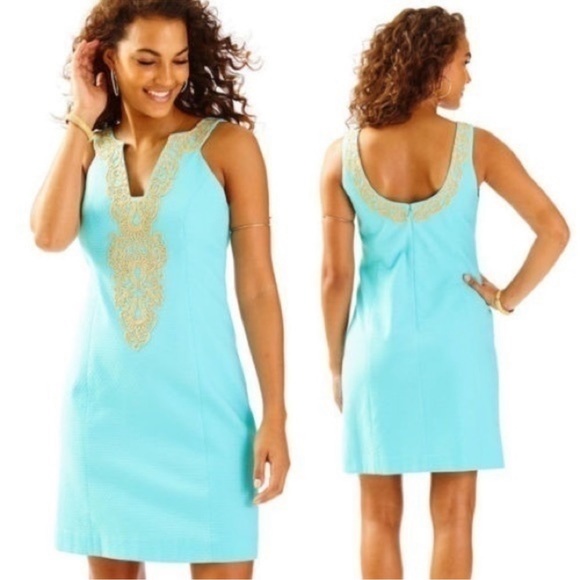 Lilly Pulitzer Dresses & Skirts - EUC LILLY PULITZER Suzette Shift Dress Serene Blue | 10